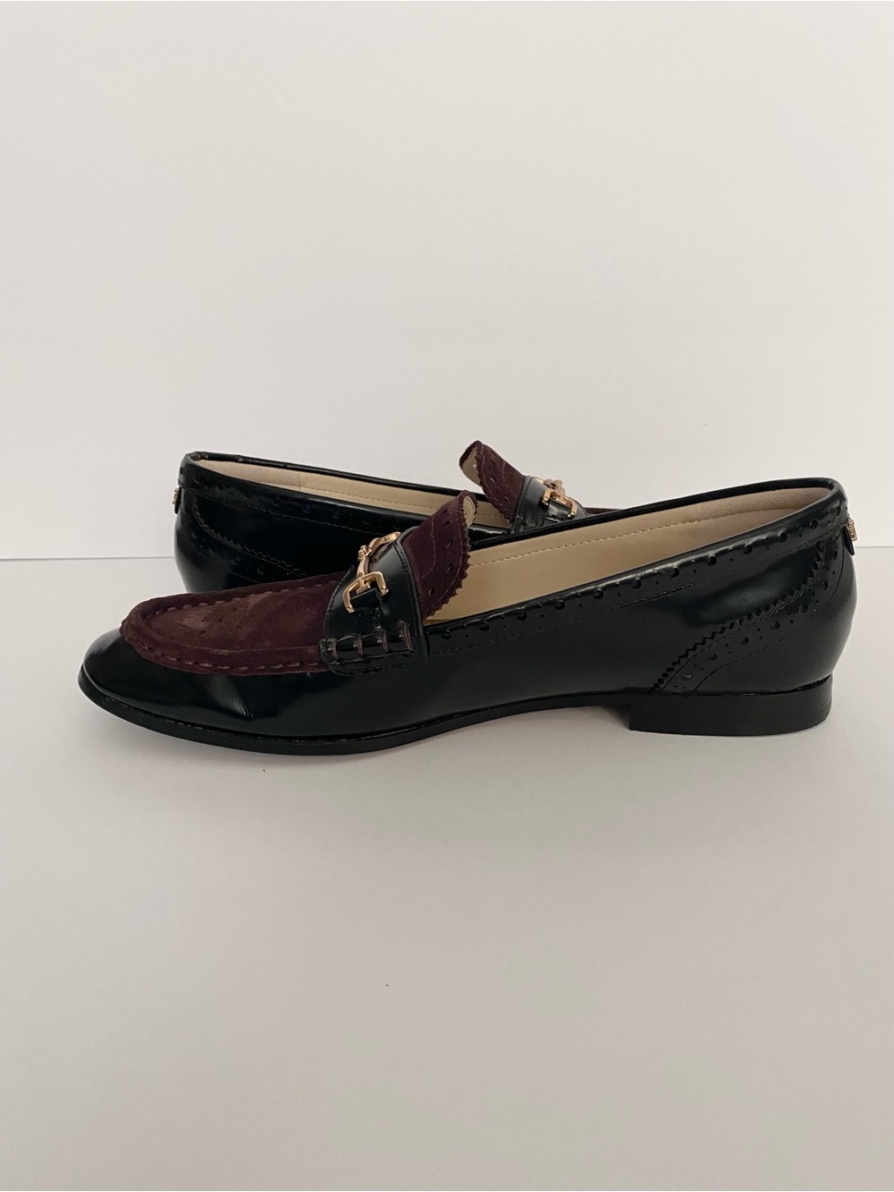 Sam Edelman Liona Bit Loafer Sz 7.5 Black Café Noir Leather - Picture 6 of 11